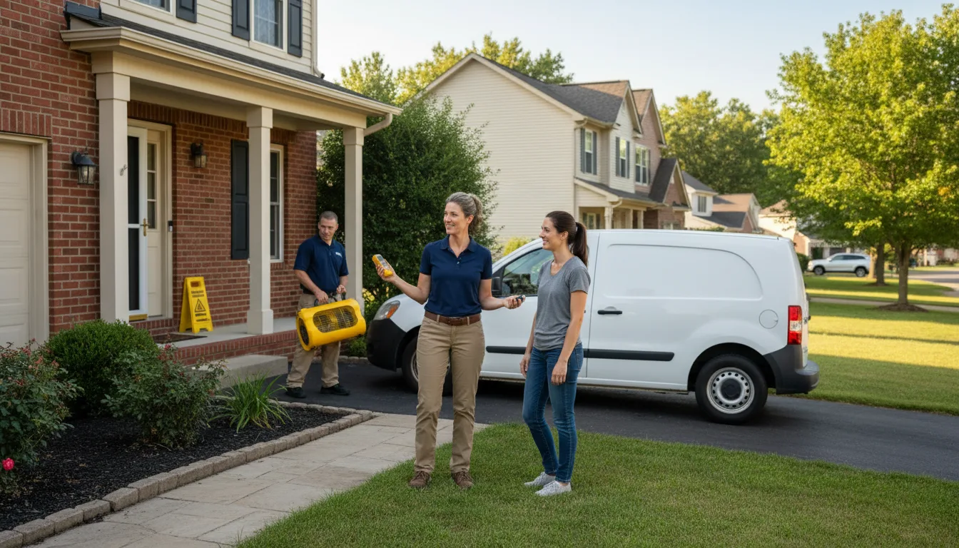 Residential water damage restoration in Greenfield, WI